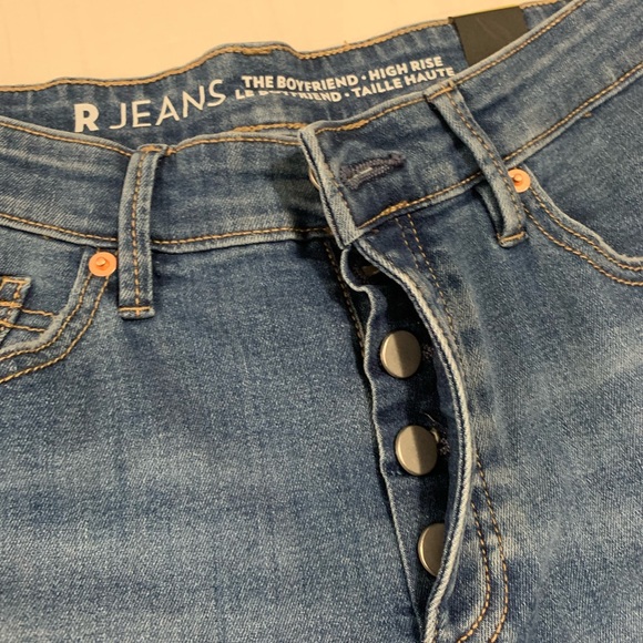 High Rise Boyfriend Jeans - Petite - Picture 3 of 5